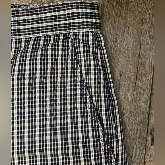 Adidas Men's Flat Front Plaid Performance Shorts Size 40 11" Black/Tan Pockets - Picture 5 of 8